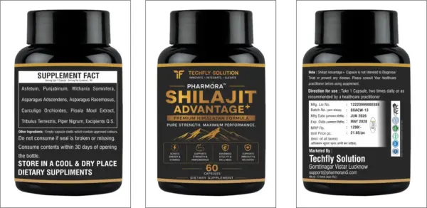 Shilajit Advantage+ | Pure Strength & Maximum Performance | Himalayan Formula | 60 Capsules