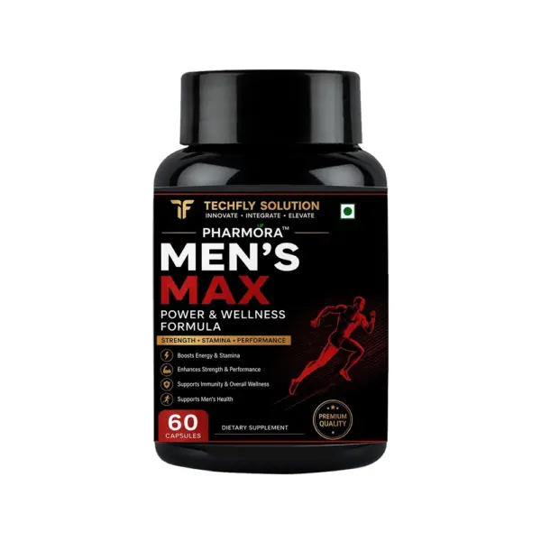 Men's Max | Power & Wellness Formula | Men's Health & Performance | 60 Capsules